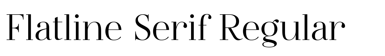 Flatline Serif Regular